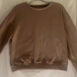 Light brown 2 piece set, sweatshirt, sweatpants. Must purchase together!